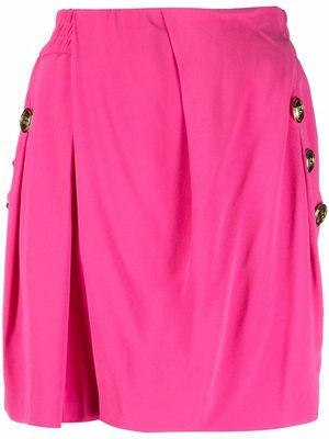 Balmain draped crepe shorts - Pink