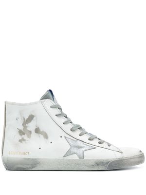 Golden Goose Francy suede patch sneakers - White