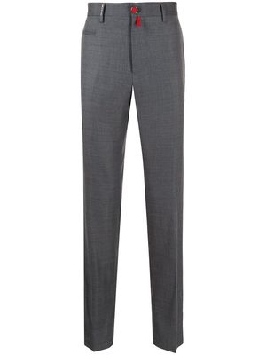 Kiton straight-leg tailored trousers - Grey