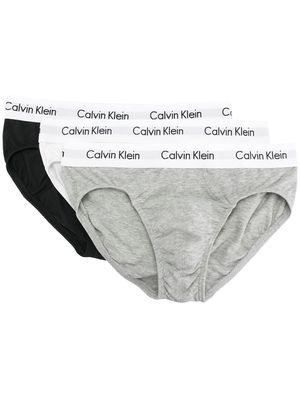 Calvin Klein Underwear logo briefs 3 pack - Black