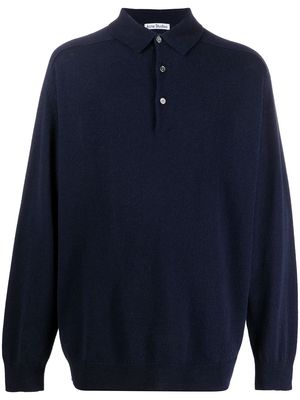 Acne Studios polo knitted jumper - Blue