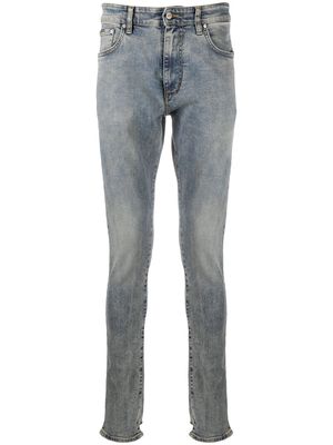 Represent acid-wash skinny jeans - Blue