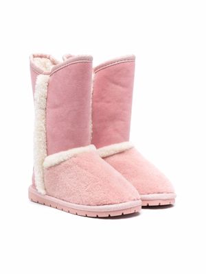 Boxbo two-tone brushed boots - Pink