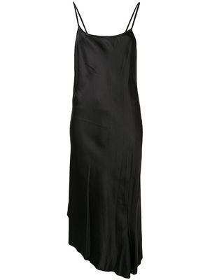 Ann Demeulemeester asymmetric slip dress - Black