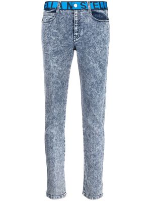Stella McCartney logo-waistband slim-fit jeans - Blue