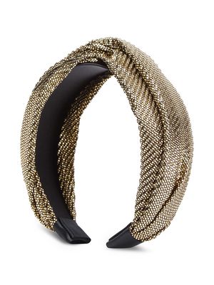 Jennifer Behr Goldie Twist metallic headband