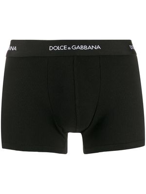 Dolce & Gabbana logo jersey boxers - Black