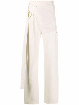 Ottolinger signature wrap suit trousers - Neutrals