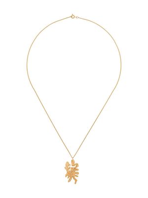 LOVENESS LEE dragon Chinese zodiac necklace - Gold