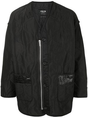 FIVE CM oversized quilted jacket - Black