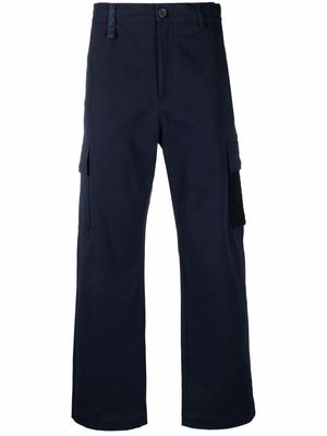 Missoni straight-leg cargo pocket trousers - Blue