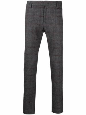 DONDUP check-print trousers - Grey