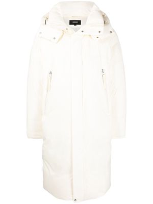 Mackage detachable-hood padded coat - White