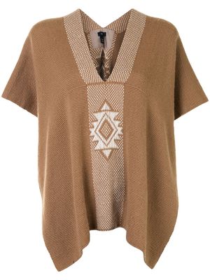 VOZ Manta Estrella knitted top - Brown