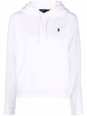 Polo Ralph Lauren embroidered-logo pullover hoodie - White