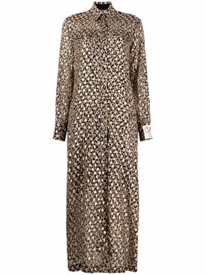 Golden Goose leopard-print shirt dress - Neutrals