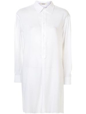Yohji Yamamoto oversize tunic blouse - White
