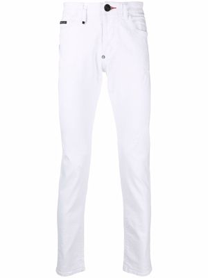 Philipp Plein low-rise slim-fit jeans - White