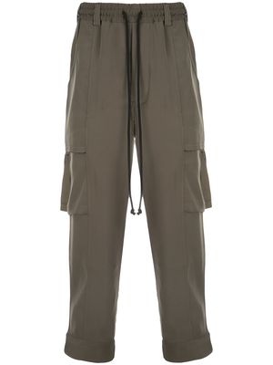 Song For The Mute drawstring cargo trousers - Green