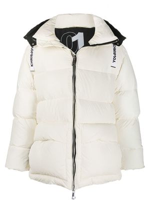 Khrisjoy long-sleeve padded jacket - White