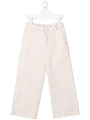 Longlivethequeen straight-leg cotton trousers - Neutrals
