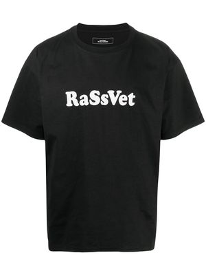PACCBET loose fit logo-print t-shirt - Black