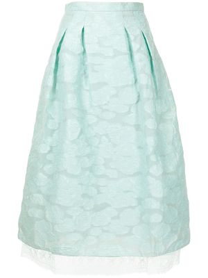 SHIATZY CHEN exclusive jacquard midi skirt - Green