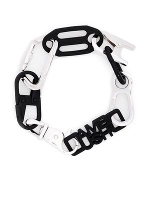 AMBUSH chain-link logo bracelet - Black