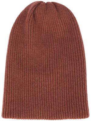 Suzie Kondi ribbed-knit cashmere beanie - Brown