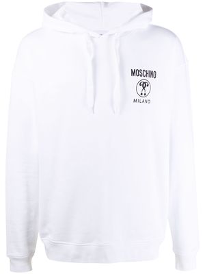 Moschino logo-print hoodie - White