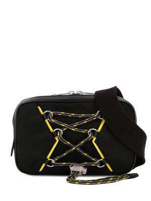 Givenchy contrast piping drawstring belt bag - Black