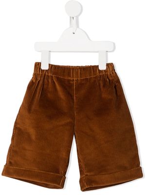 La Stupenderia corduroy knee-length shorts - Brown