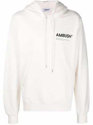 AMBUSH Workshop logo-print hoodie - White