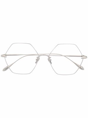 EQUE.M California Signal hexagonal-frame glasses - Silver