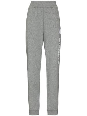 Moncler logo-embroidered track pants - Grey