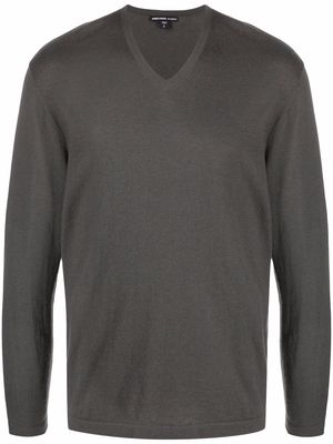 James Perse v-neck cashmere jumper - Grey