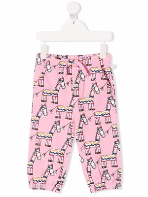 Stella McCartney Kids zebra-print trousers - Pink