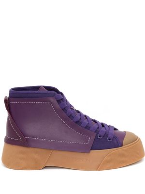 JW Anderson panelled high-top sneakers - Purple