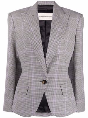 Alexandre Vauthier checked single-breasted blazer - Grey