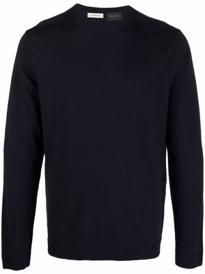 Low Brand knitted merino jumper - Blue