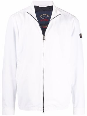Paul & Shark logo-patch jacket - White