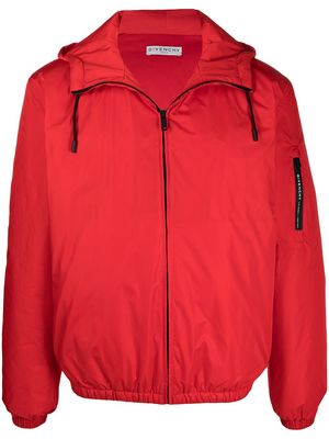 Givenchy hooded zip-up jacket - Red