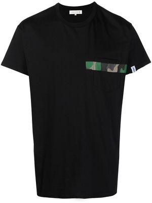 Mackintosh camouflage stripe detail T-shirt - Black