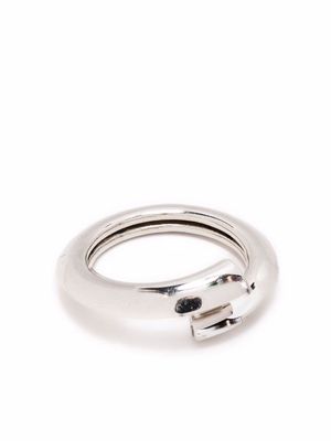 Kimy Gringoire Love Cables one-turn ring - Silver