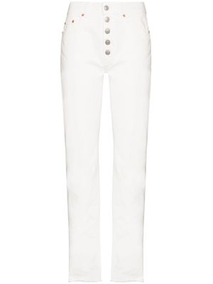 MM6 Maison Margiela button-up skinny jeans - White