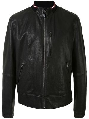 Bally ribbed trim jacket - Black