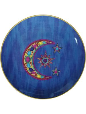 Les-Ottomans set of four porcelain plates - Blue