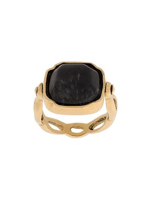Goossens square Cabochons ring - Gold