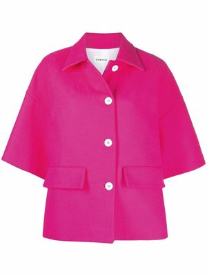 P.A.R.O.S.H. short-sleeved cotton blazer - Pink