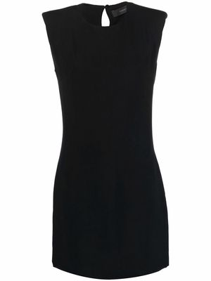 Federica Tosi padded-shoulder shift dress - Black
